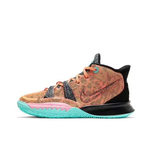 Детская баскетбольная обувь Nike Kyrie 7, модель MID, топ, школьный возраст