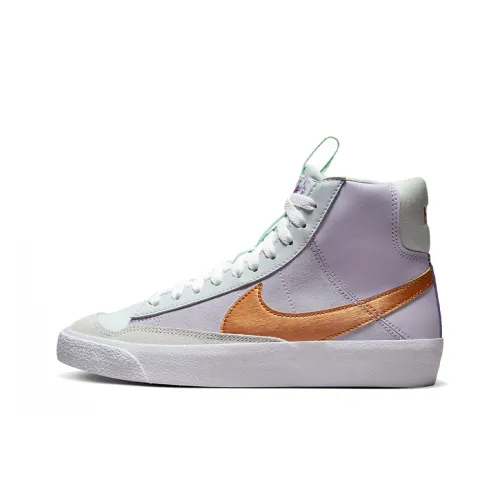 Nike Blazer 77 MID Топ Кроссовки для скейтбординга Медный Подростки
