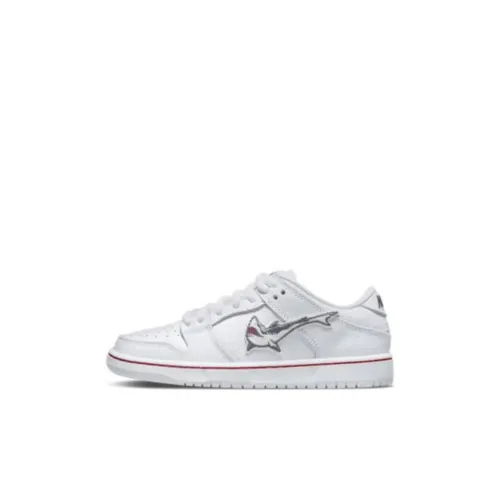 Oski x Nike Dunk SB Pro Iso Low Топ Скейтборд Кроссовки Бело-серые для детей 3-7 лет