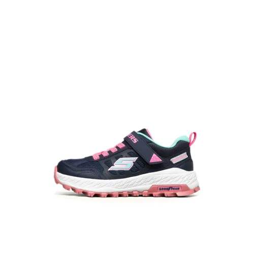 Skechers Fuse Tread Setter Low Топ Детская беговая обувь Морской синий Детский