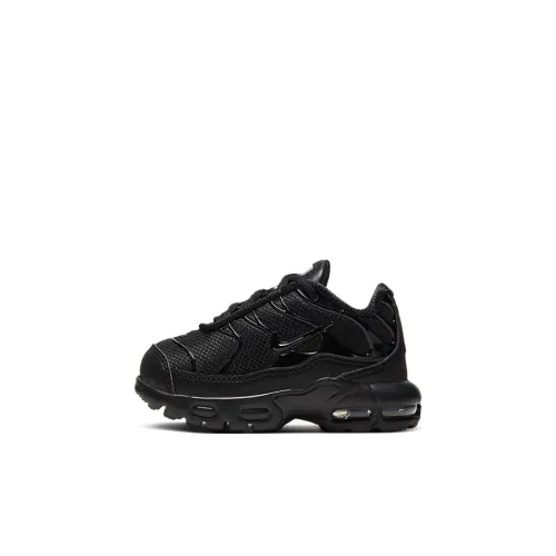 Nike Air Max Plus Low Топ Обувь для малышей Чисто черный Infant и Toddler