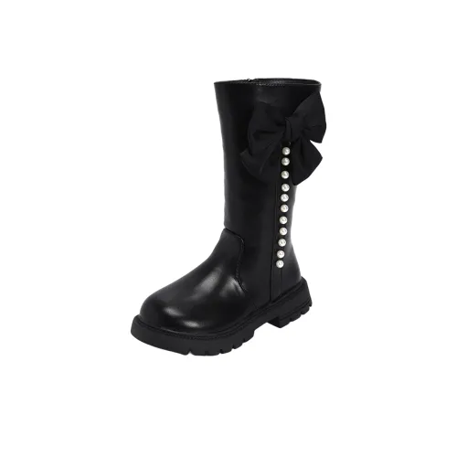 ABCFJG Высокие сапоги на колено черные детские