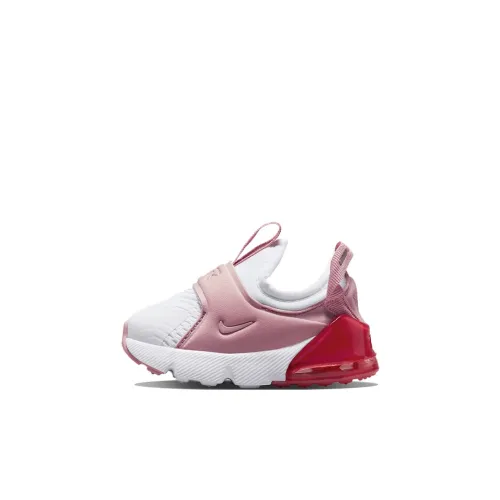 Nike Air Max 270 Амортизация Устойчивость к истиранию Легкий Низкий Топ Обувь для малышей Розовый Белый Младенец и Малыш
