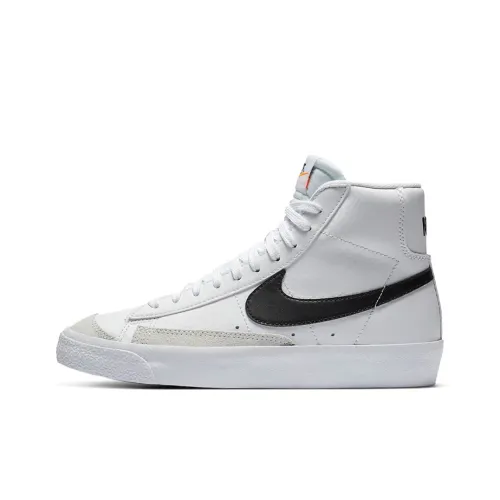 Nike Blazer '77 MID Топ Детский Скейтбординг Белый Черный