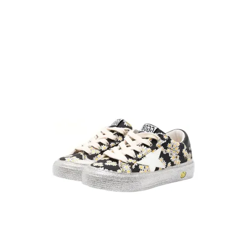 Golden Goose Низкий Топ Детские Скейтбординги Черный Белый для детей 3-7 лет