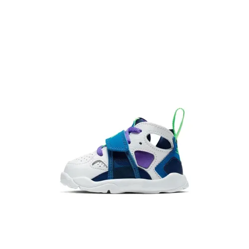 Nike Air Trainer Huarache Slip-resistant Abrasion-resistant MID Топ Обувь для малышей Сине-белый Infant And Toddler