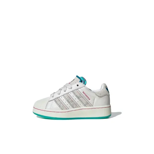 FEIFEI RUAN CO-BRANDED MODEL x adidas originals SUPERSTAR XLG Противоскользящие устойчивые к истиранию детские скейтборды Белые Kids