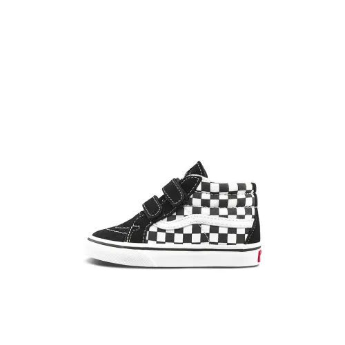 Vans SK8 Reissue V MID Топ Обувь для малышей Черный белый Infant And Toddler