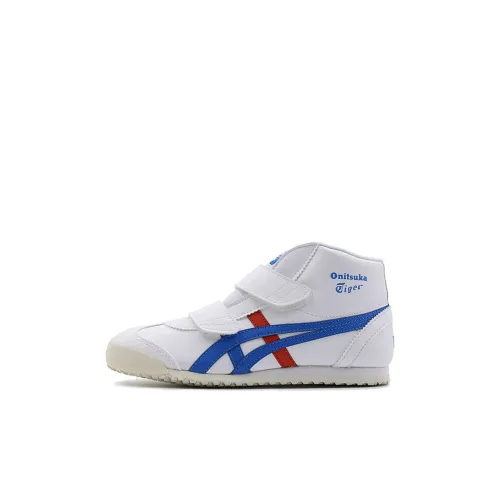 Onitsuka Tiger Mexico Mid Runner MID Топ KIDS Lifestyle Shoes Белый Дети 3-7 лет