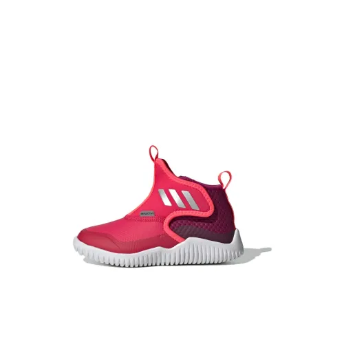 Adidas Rapidazen C Rdy C Slip Resistant MID Топ Детские беговые кроссовки Розово-фиолетовый Белый Children Возраст 3-7 лет
