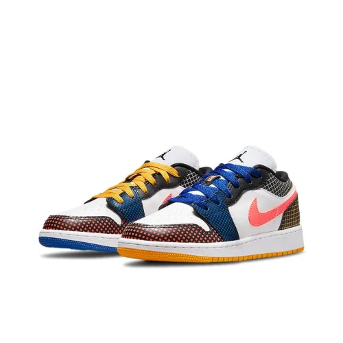 JORDAN Air Jordan 1 Детские баскетбольные кроссовки Low Топ Унисекс