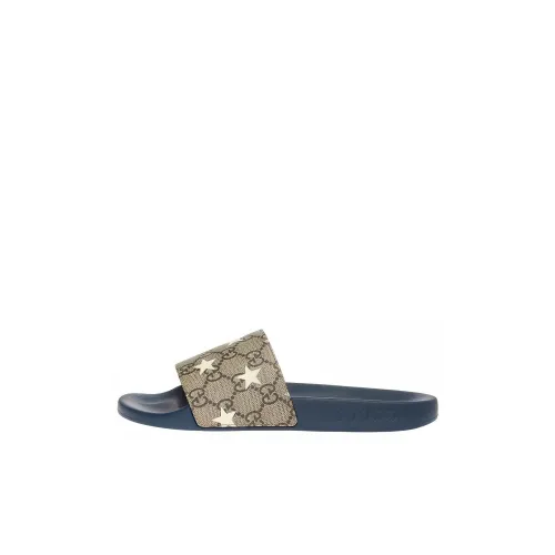 GUCCI Слипоны Коричневые Синие Детские