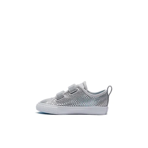Converse Chuck Taylor All Star Low Топ Скейтборд Кроссовки Серебряный Infant и Toddler
