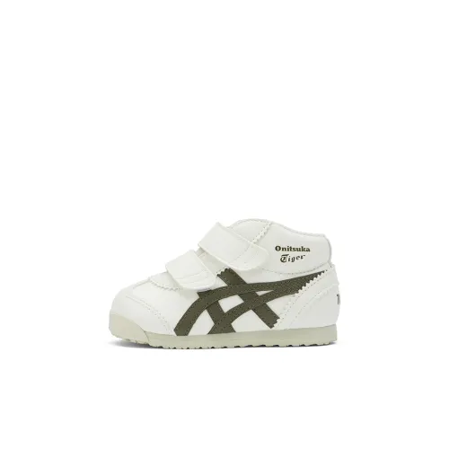 Onitsuka Tiger Mexico Mid Runner Ts Легкий MID Топ Обувь для малышей Белый Infant And Toddler