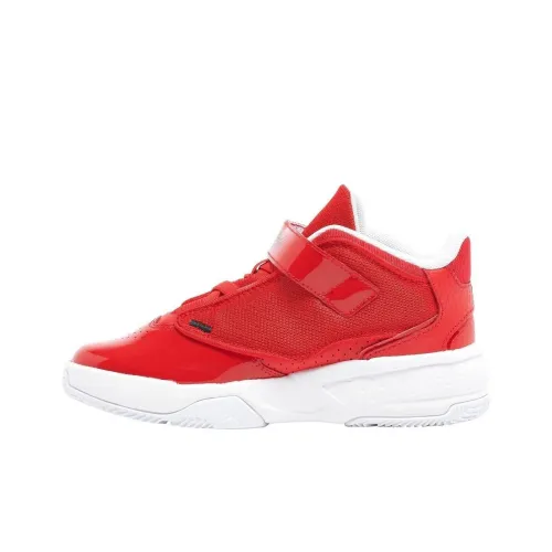 Jordan Max Aura 4 Амортизация Износостойкий MID Топ Детские Баскетбольные Кроссовки Красный Подростки