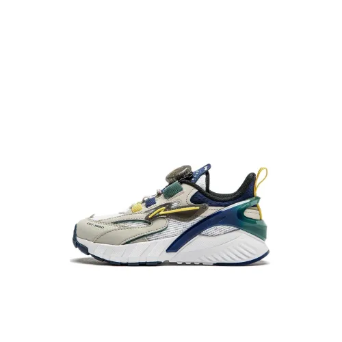 LINING YOUNG Galaxy V2 Противоскользящий Устойчивый к истиранию Низкий Топ Детские Лайфстайл Обувь Серый Белый Детский