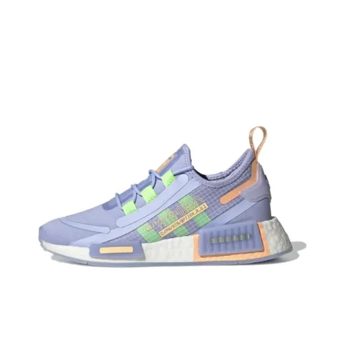 Adidas Originals NMD_R1 Spectoo J Устойчивый к истиранию Низкий Топ Детские Повседневные Кроссовки Фиолетовый Подростки