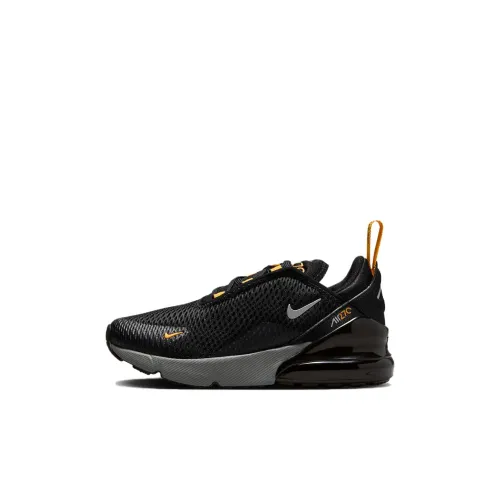 Nike Air Max 270 Low Топ Детская Беговая Обувь Черный Желтый Малыш