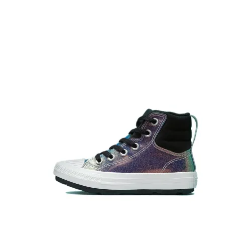 Конверс Slip-resistant Abrasion-resistant High Top Kids Shoes Черный Многоцветный Дети Возраст 3-7 лет