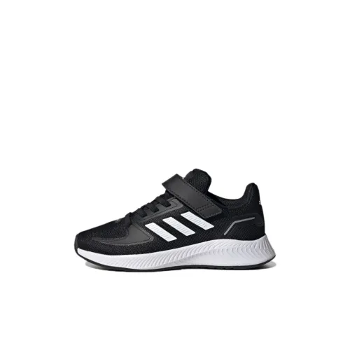 Adidas Runfalcon 2,0 Устойчивый к истиранию Низкий Топ Детская Беговая Обувь Черная Детская