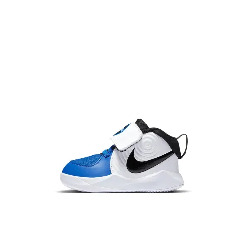 Nike Team Hustle D 9 MID Топ Обувь для малышей Синий Белый Черный Infant And Toddler