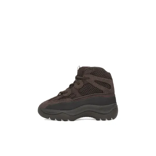 Adidas Originals Yeezy DSRT High Топ Обувь для малышей Черно-коричневый Infant And Toddler