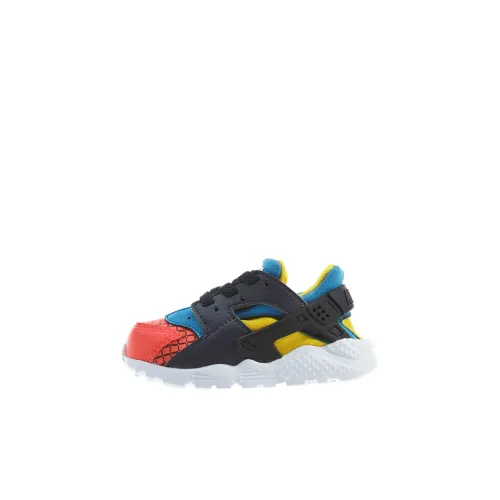 nike Huarache Run Slip Resistant Abrasion Resistant Низкий Топ Обувь для малышей Синий Черный Апельсин Младенец И Малыш
