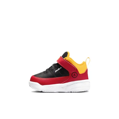 Jordan Max Aura 3 SE MID Топ Обувь для малышей Черный Красный Infant And Toddler