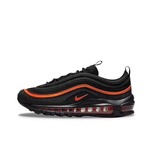 Nike Air Max 97 Low Топ Детская Беговая Обувь Черный Оранжевый