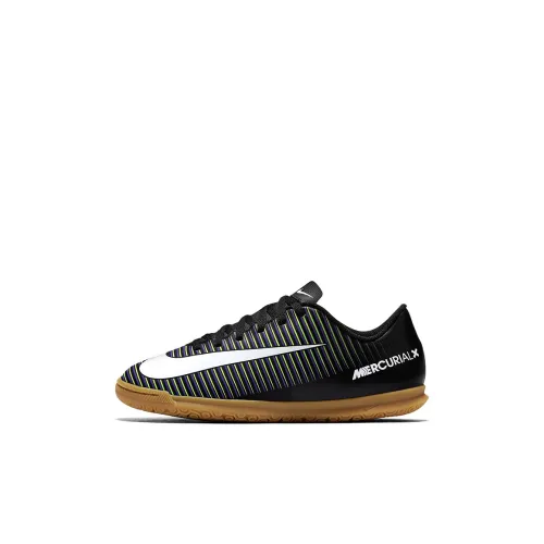 Nike Air Vorte Jr MercurialX 3 IC Противоскользящие Амортизирующие Устойчивые к износу Низкие Детские Футбольные Бутсы