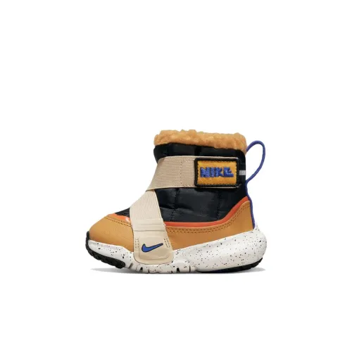 Nike Flex Advance Boot BT 1 Устойчивый к истиранию Теплоизоляционный MID Топ Обувь для малышей Черный Умбра Младенец и Малыш