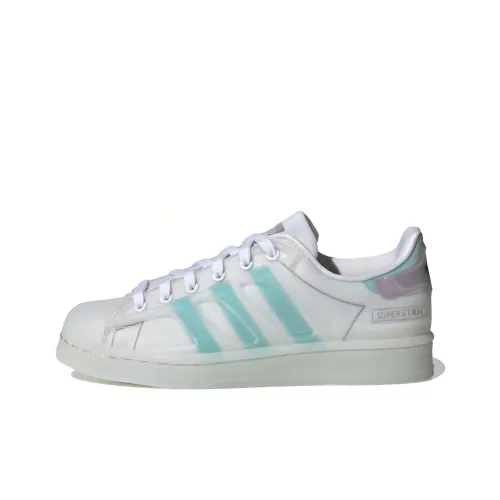 Adidas Originals SUPERSTAR Futureshell J Устойчивый к истиранию низкий топ для детей для скейтбординга Белый Синий Подростки