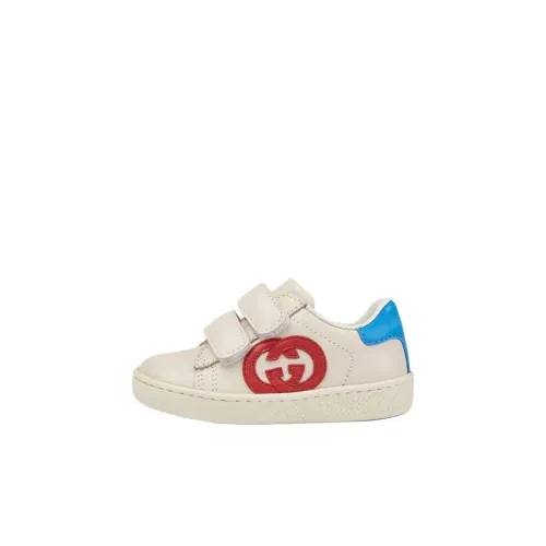 GUCCI Ace Low Топ Обувь для малышей Бежевый Infant And Toddler