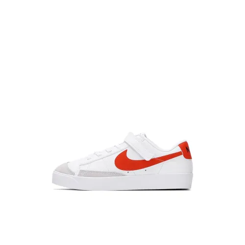 Nike Blazer Low Топ Детские Скейтбординги Белый Красный Дети Возраст 3-7 Лет