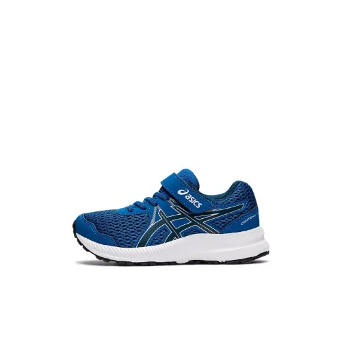 Asics Гель Contend 7 Low Топ Детские беговые кроссовки Полночный синий для детей 3-7 лет