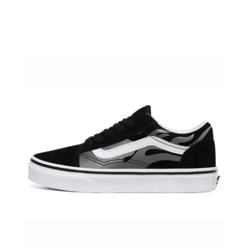 Vans Old Skool Collection Низкие Кеды для Скейтбординга Детские Черные Серые Подростковые