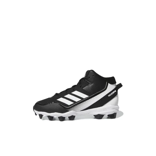 Adidas Icon 7 MID Md Бутсы K Abrasion Resistant Детские кроссовки для тренировок Черный Детский