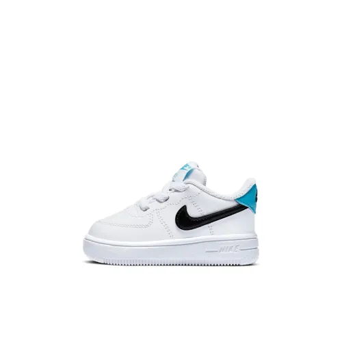 Nike Air FORCE 1 18 Low Топ Кроссовки для скейтбординга Белый Синий Infant и Toddler
