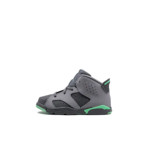 Jordan Air Jordan 6 MID Топ Обувь для малышей Озерный зеленый Infant And Toddler