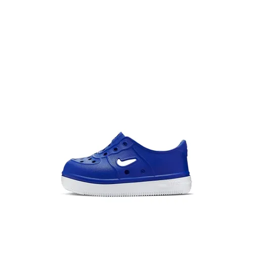Nike Foam Force 1 Non Slip Легкий Низкий Топ Обувь для малышей Сине-белый Infant и Toddler