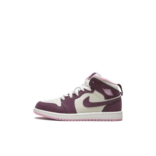 Jordan Air Jordan 1 Детские баскетбольные кроссовки MID Топ Pre School