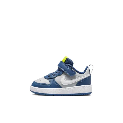Nike Court Borough Low 2 Low Топ Обувь для малышей Синий Серый Infant And Toddler