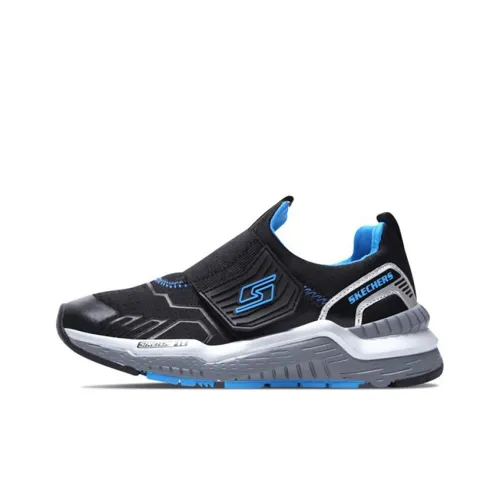 Skechers Hyperjolt Kids Lifestyle Shoes Black Blue Teenagers Скетчерс Hyperjolt Kids Lifestyle Shoes Черный Синий Подростки