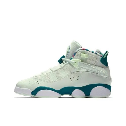 Jordan Air Jordan 6 Кольца Детские баскетбольные кроссовки MID Топ Школьный возраст