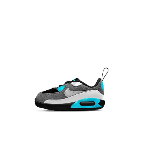 Nike Air Max 90 Low Топ Обувь для малышей Серый Белый Синий Infant Wa Toddler