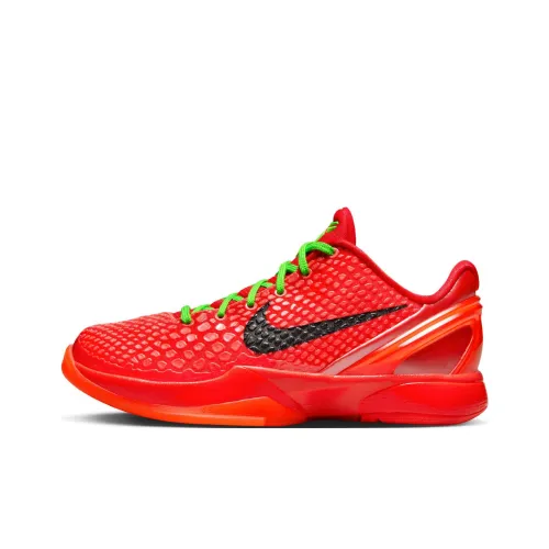 Nike Kobe 6 Амортизация Износостойкий Низкий Топ Детские Баскетбольные Кроссовки Красный