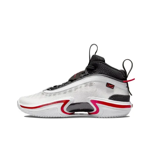 Jordan Air Джордан 36 'Psychic Energy' Высокие Баскетбольные Кроссовки Белый Красный