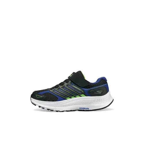 Skechers Амортизация Износостойкие Низкие Кеды для Детей Lifestyle Shoes Черный Синий Детский