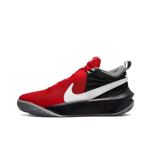 nike Team Hustle D 10 MID Топ Детские Баскетбольные Кроссовки Черный Красный