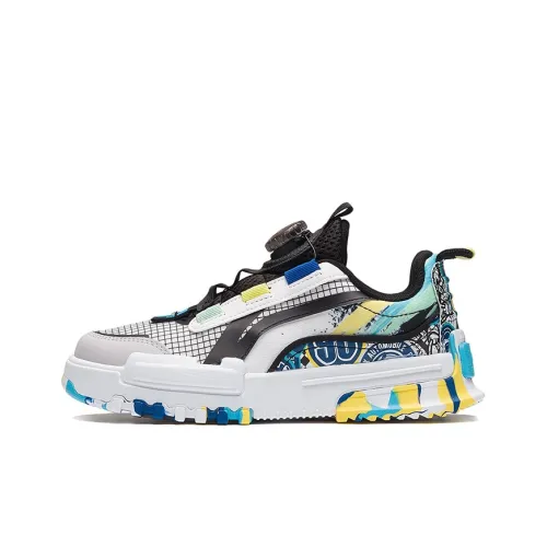 LINING YOUNG Низкий Топ KIDS Lifestyle Shoes Белый Черный Камуфляж Подростки